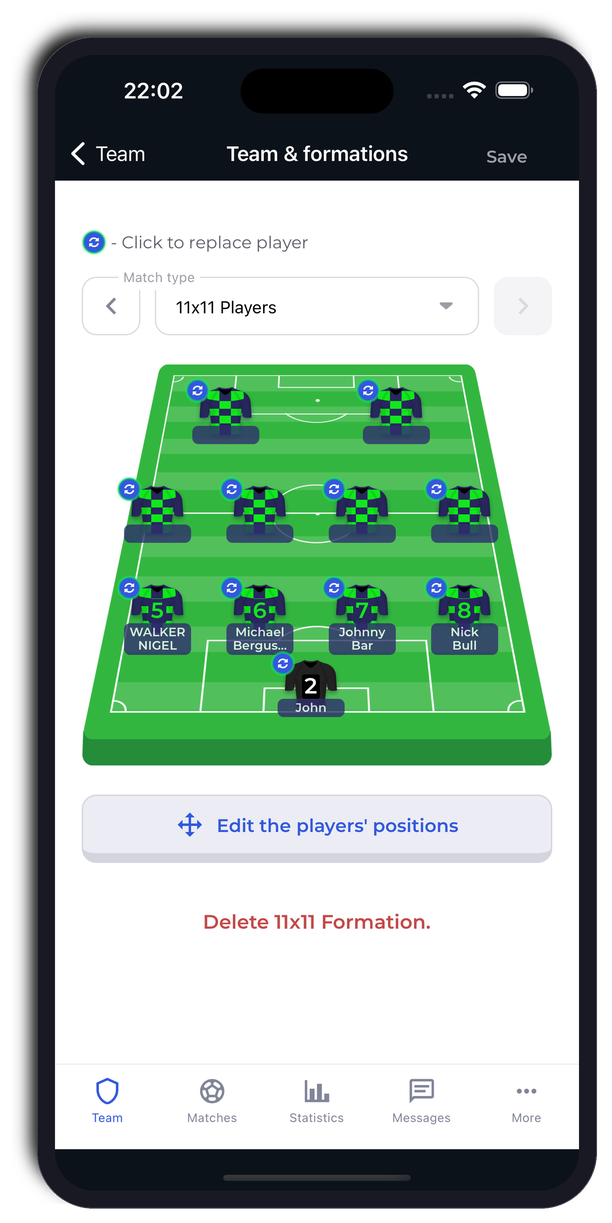Formation Builder - Set your tactical lineup